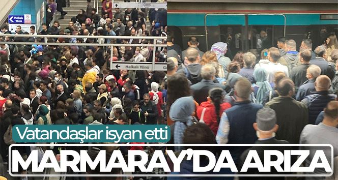 Marmaray’da arıza yoğunluğa neden oldu, vatandaşlar isyan etti