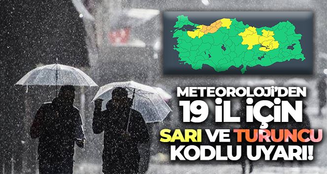 Meteoroloji uyardı! Sağanak yağış geliyor