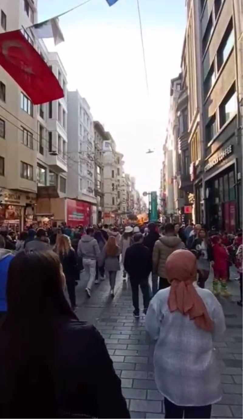 İstiklal Caddesi’ndeki patlama anı kamerada
