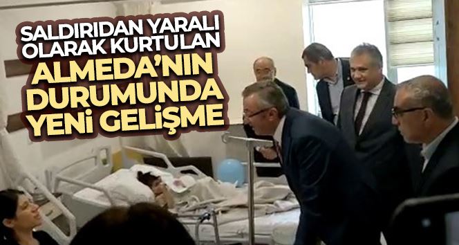 Saldırıdan yaralı olarak kurtulan Almeda plastik cerrahi bölümüne sevk edildi