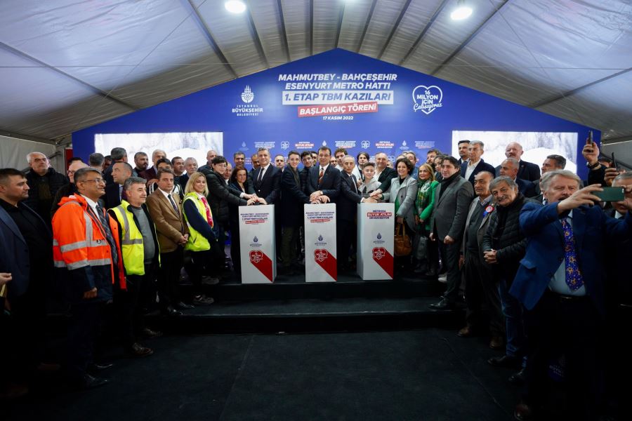 Mahmutbey-Bahçeşehir-Esenyurt metro hattının çalışmaları başladı