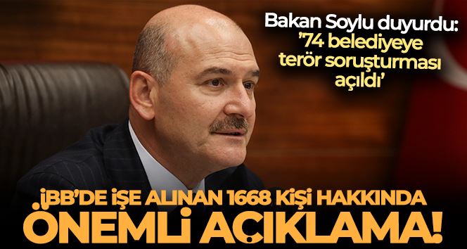 Bakan Soylu: 