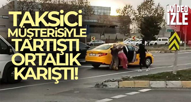 Taksici, müşterisi ile tartıştı, kadının saçını çekti, kafasına vurdu