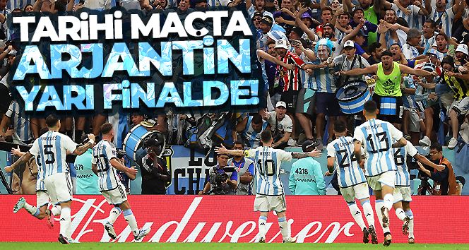 Tarihi maçta Arjantin yarı finalde!