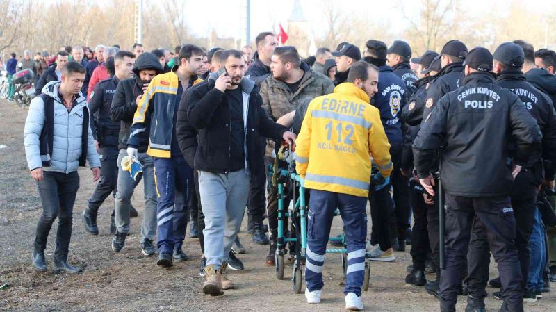 Edirne’de amatör ligde ortalık savaş alanına döndü