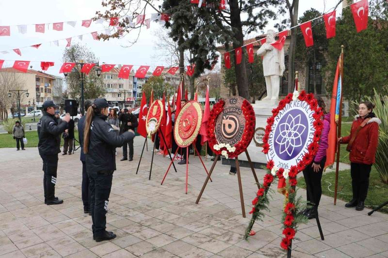 Vatan şairi, 182’nci yılında Tekirdağ’da anıldı