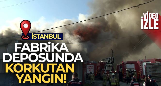 Eyüpsultan’da sanayi sitesinde büyük fabrika yangını