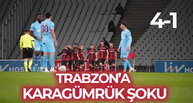 Spor Toto Süper Lig: Fatih Karagümrük: 4 - Trabzonspor: 1 (Maç sonucu)