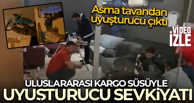 Kağıthane’de uluslararası kargo süsüyle uyuşturucu sevkiyatı: Asma tavandan eroin çıktı