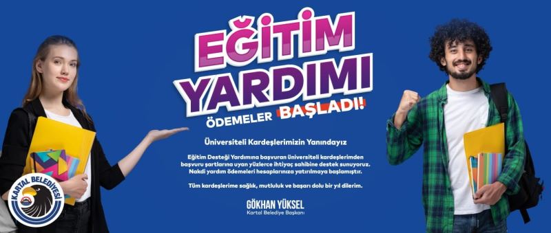 Kartal Belediyesi’nden üniversiteli bin 121 gence eğitim desteği
