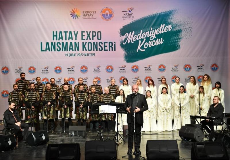 Antakya Medeniyetler Korosu EXPO’21 Hatay için Maltepe’de sahne aldı
