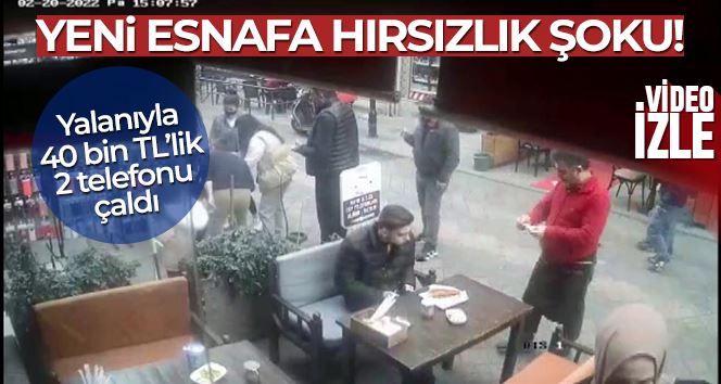 Pendik’te yeni esnafa hırsızlık şoku: ’Ben de esnafım’ diyerek 40 bin TL’lik telefon çaldı