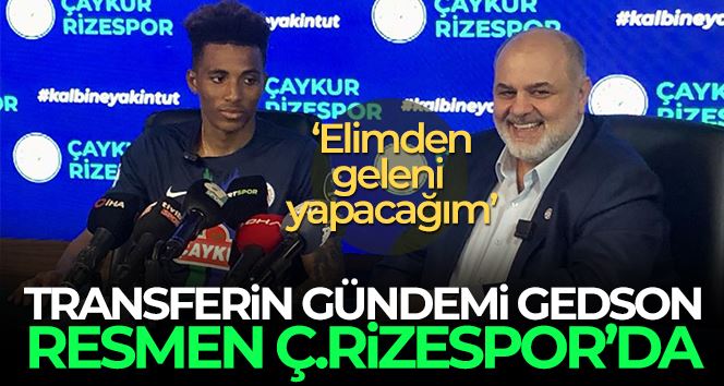 Çaykur Rizespor, Gedson Fernandes ile sözleşme imzaladı