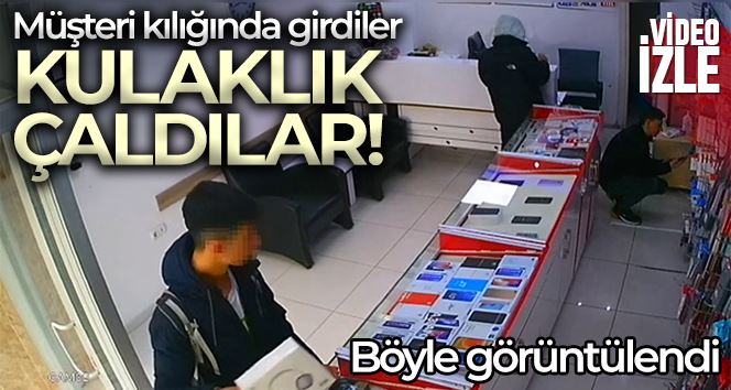 (Özel) Sultangazi’de kulaklık hırsızlığı kamerada