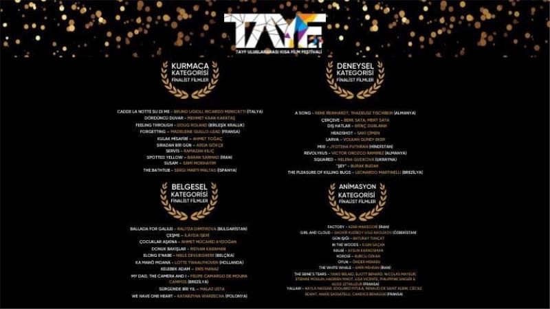 TAYF Uluslararası Kısa Film Festivali sinemaseverlere kapılarını açıyor
