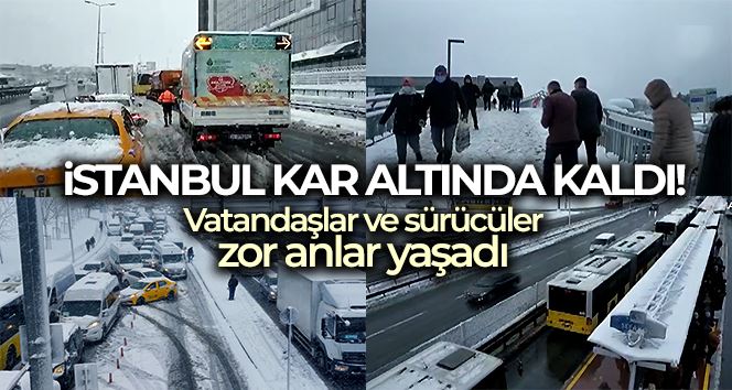 İstanbul kar altında!