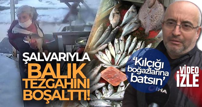 Kadıköy’de şalvarlı hırsızlar balık tezgâhını boşalttı