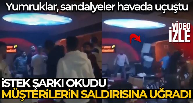 Ataşehir’de türkü barda kavga: Yumruklar, sandalyeler havada uçuştu