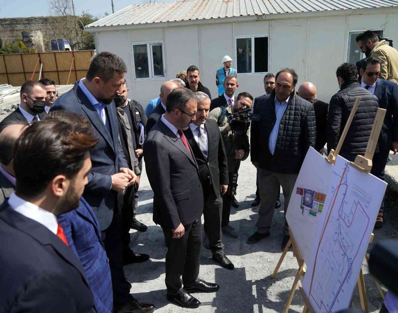 Bakan Kasapoğlu’ndan Basketbol Gelişim Merkezi inşaatına inceleme

