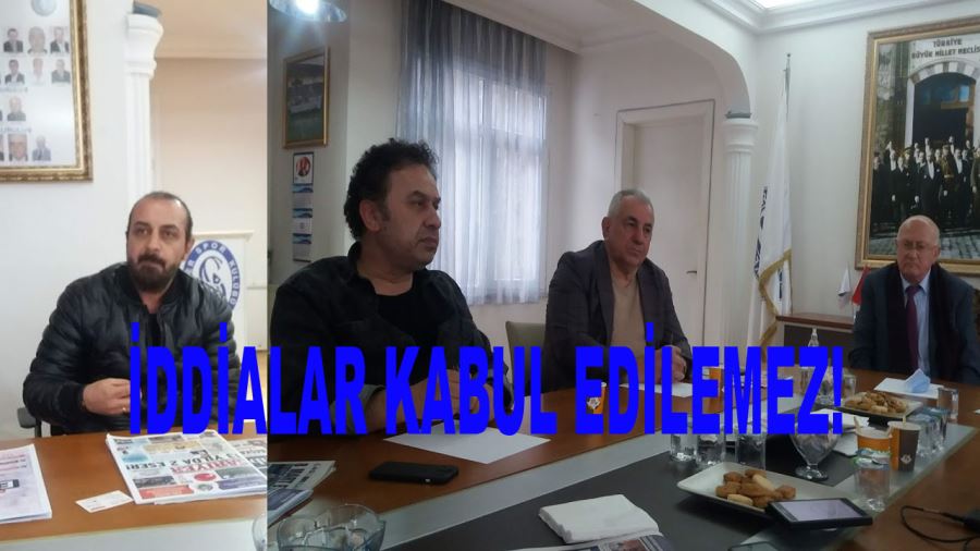 İddialar kabul edilemez