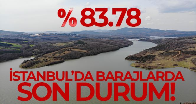 İstanbul’da son yağışlar ile barajlar yüzde 83.78 seviyesine geldi
