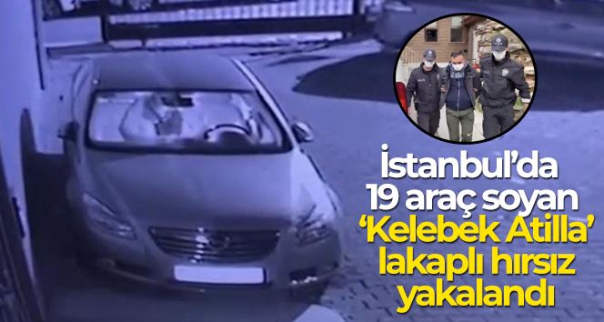 İstanbul’da 19 araç soyan “Kelebek Atilla” lakaplı hırsız yakalandı