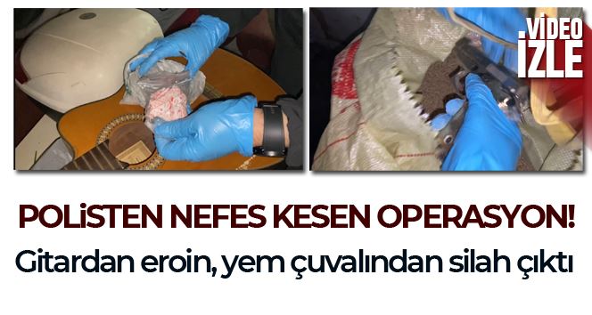 İstanbul’da nefes kesen uyuşturucu operasyonu: Gitardan esrar, yem çuvalından silah çıktı