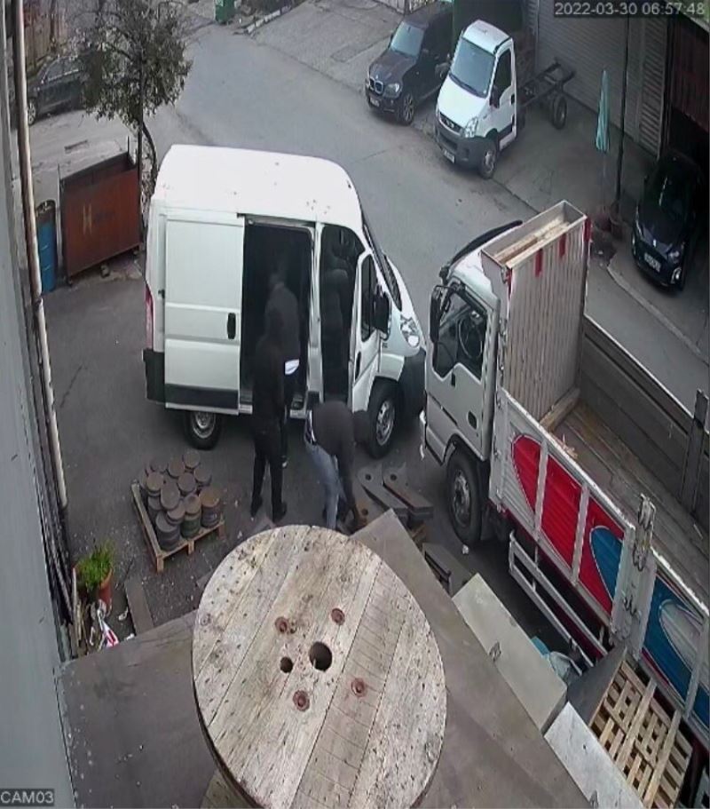 Ümraniye’de kar maskeli hırsızların 60 bin liralık hırsızlığı kamerada