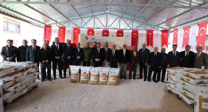 Amasya Valiliği’nden soya üretimine destek: Çiftçilere 17 bin kilo soya tohumu dağıtıldı
