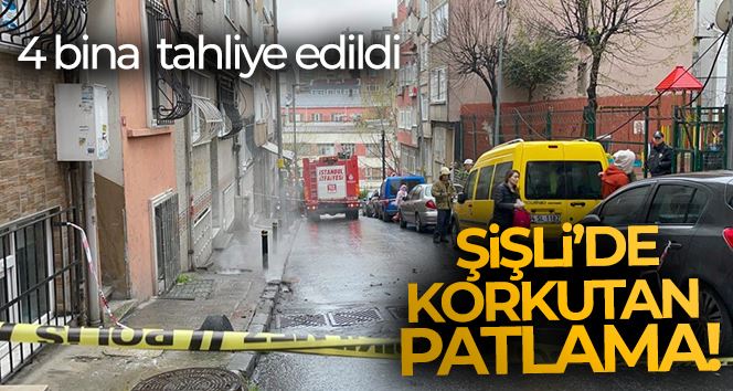 Şişli’de yeraltı kabloları yandı, rögar kapağı patladı