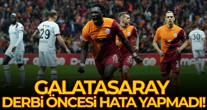 Spor Toto Süper Lig: Galatasaray: 2 - Fatih Karagümrük: 0 (Maç sonucu)