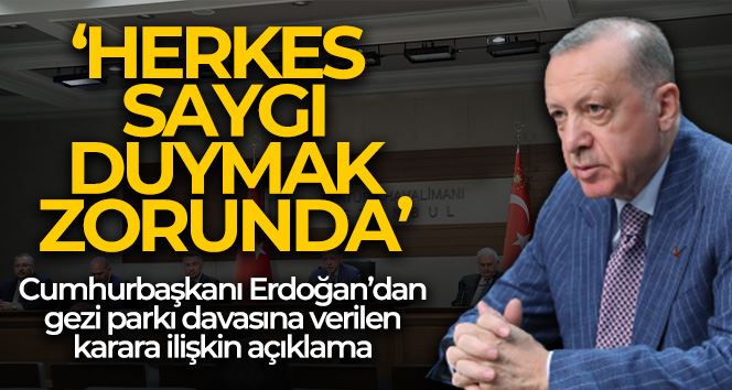 Cumhurbaşkanı Erdoğan: 