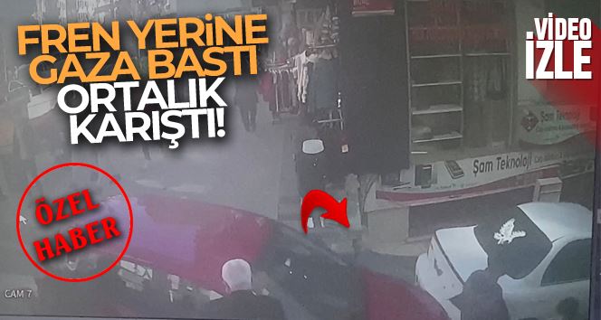 İstanbul’da dehşet anları kamerada: Fren yerine gaza basınca iki gence çarptı
