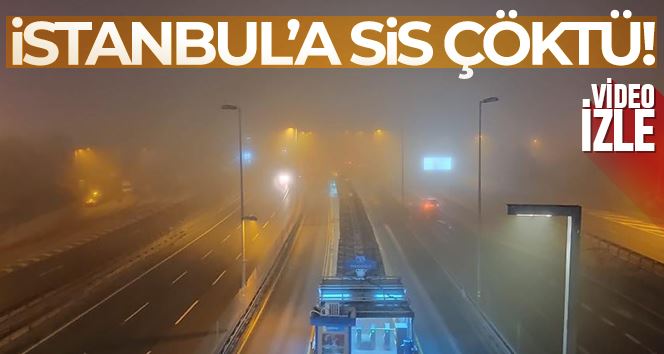 İstanbul gece sise gömüldü