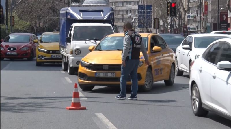 Şişli’de ticari taksilere yönelik denetim
