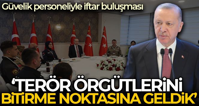 Cumhurbaşkanı Erdoğan: “Teröristlerin tepelerine biniyor, başlarını eziyoruz