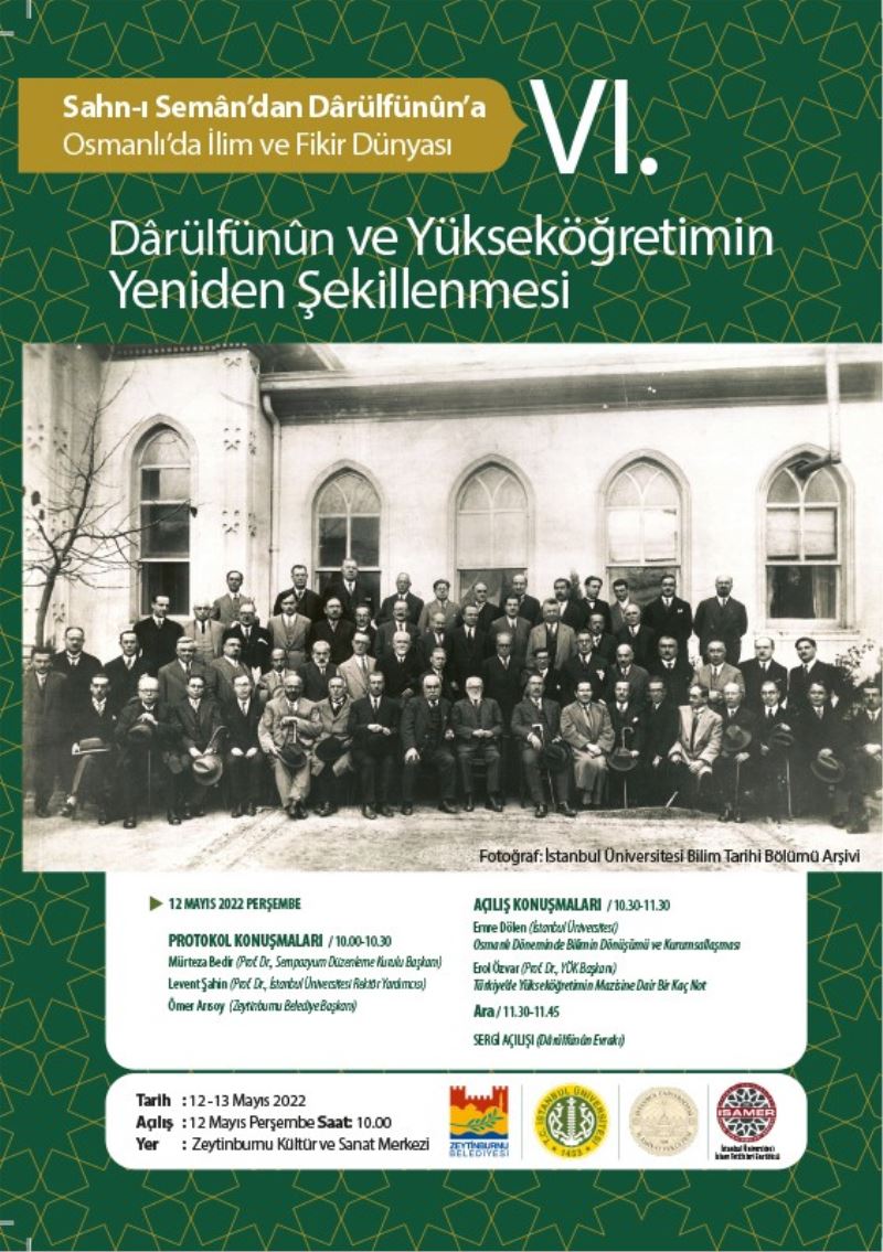 Sahn-ı Semân’dan Dârülfünûn’a Osmanlı’da İlim ve Fikir Dünyası ZKSM’de konuşulacak