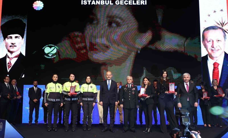 Trafik Medya Ödülleri programı Bakan Soylu’nun katılımıyla gerçekleştirildi
