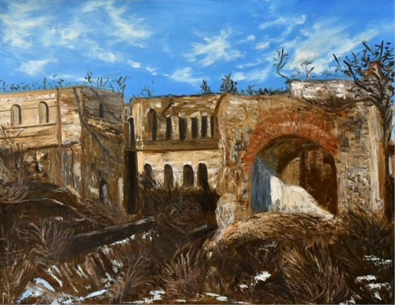Karabağ’da yıkılan kültürel miraslar resmedildi
