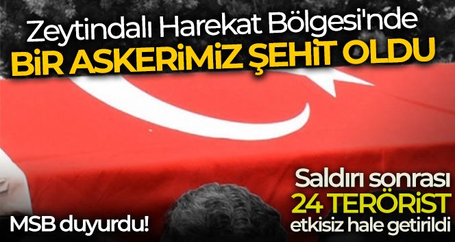  Suriye’den acı haber: 1 şehit