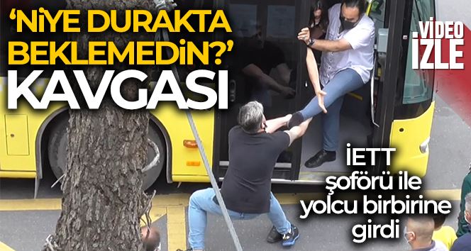 Kadıköy’de durak kavgası: İETT şoförü ile yolcu birbirine girdi