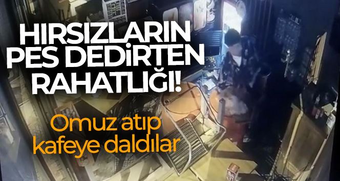 İstanbul’da rahat tavırlı hırsızlar kamerada