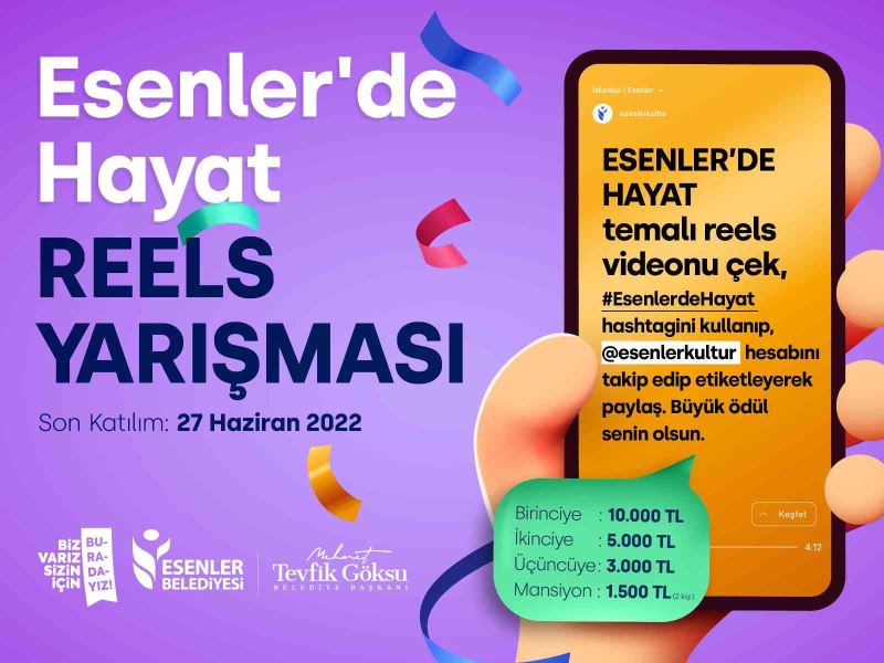 ‘Esenler’de Hayat’ reels yarışması başlıyor