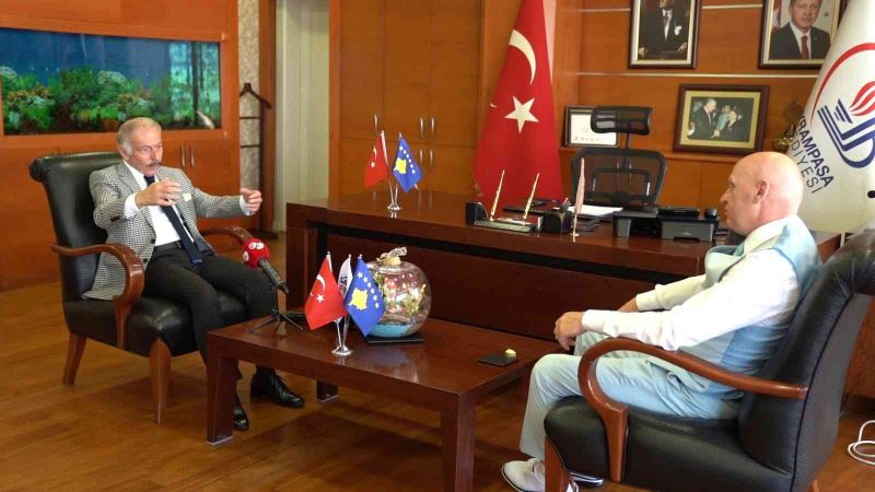 Bayrampaşa Belediye Başkanı Atila Aydıner, Kosova Güvenlik Gücü Komutanı’nı kabul etti