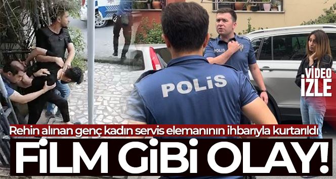 Şişli’de film gibi olay: Rehin alınan genç kadın servis elemanının ihbarıyla kurtarıldı