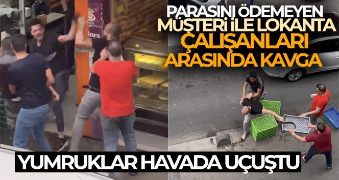 Sultanbeyli’de parasını ödemeyen müşteri ile lokanta çalışanları arasında kavga