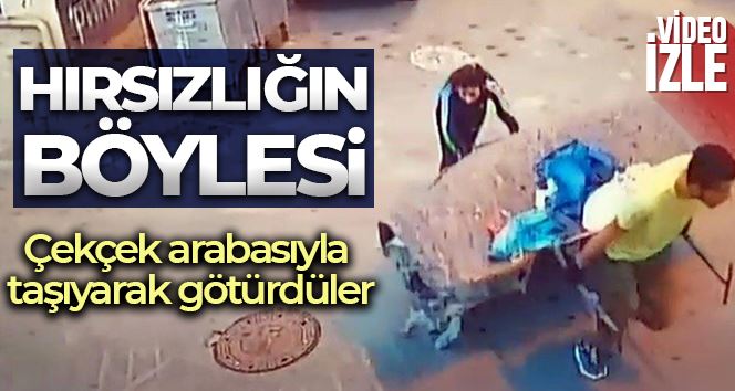İstanbul’da “çekçek” ile motosiklet çalan hırsızlar kamerada