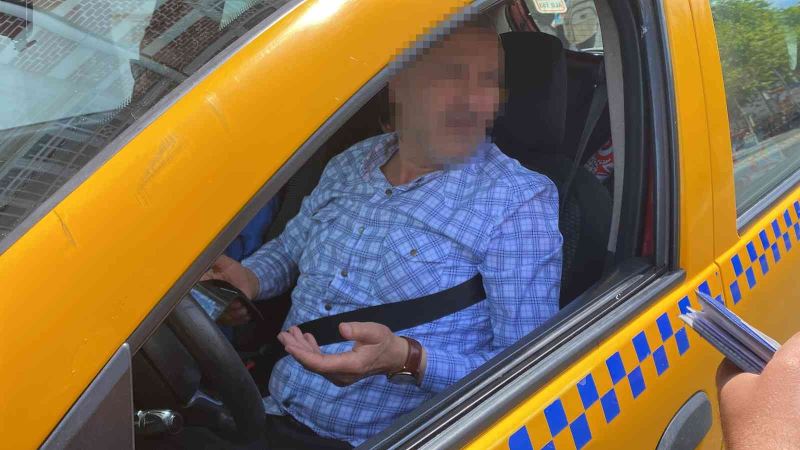 Şişli’de taksicinin emniyet kemeri kurnazlığı polise takıldı: “Sürekli böyle kullanıyorum”