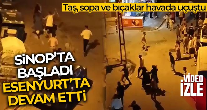 Sinop’ta başlayan kavga Esenyurt’a sıçradı: 3 yaralı