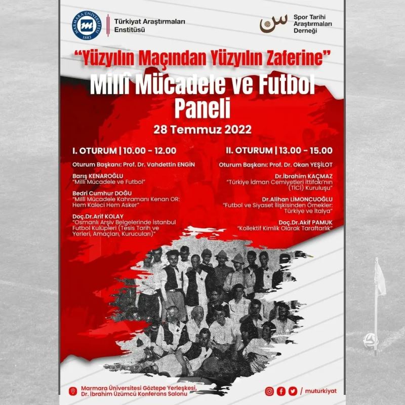 ’Yüzyılın Maçından Yüzyılın Zaferine Milli Mücadele ve Futbol’ paneli
